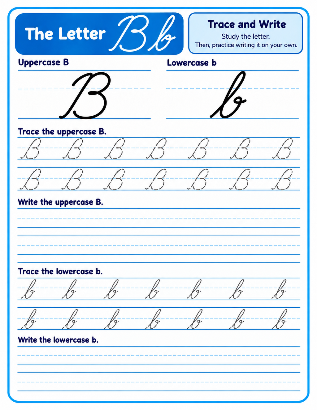 TINKY’S Let’s Write Cursive