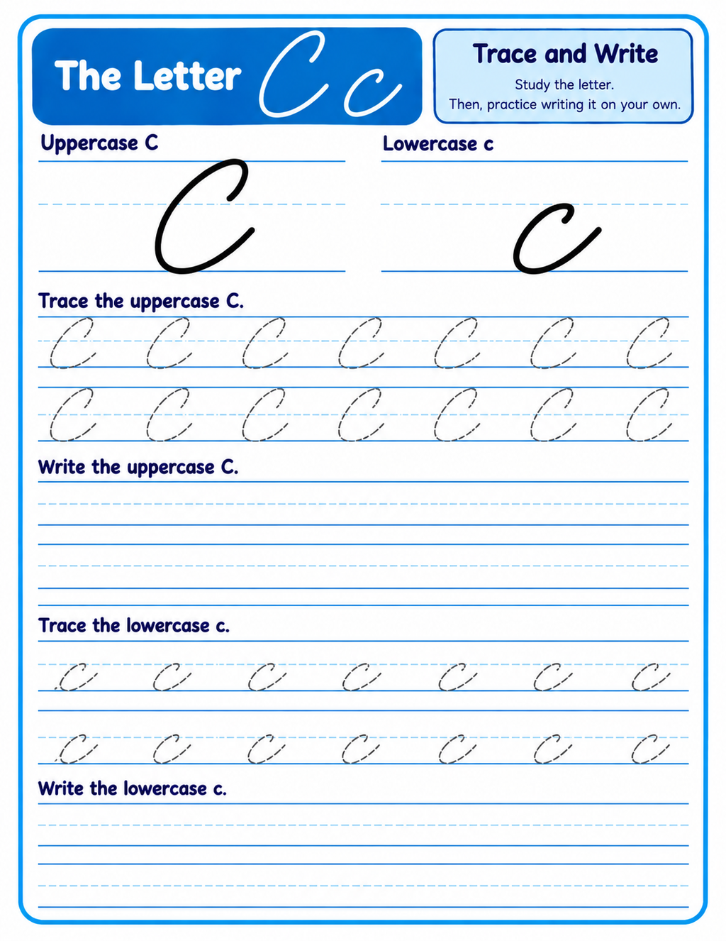 TINKY’S Let’s Write Cursive